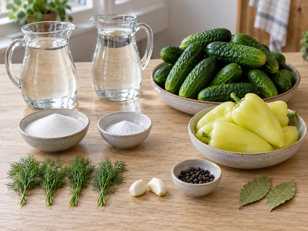 Ecet, víz, cukor, só, uborka, almapaprika és a savanyúság fűszerei